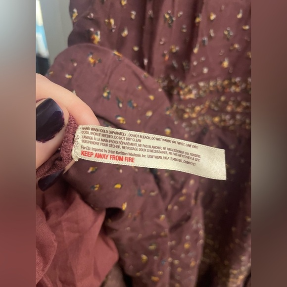 Free People Rare Feelings Maxi Dress | Purple Combo | Size XS | Boho Cottagecore - Picture 13 of 13